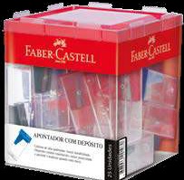 APONTADOR FABER CASTELL SIMPLES 25LVZF