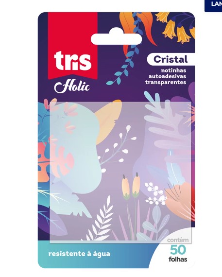 BLOCO TRIS 75X75 TRANSPARENTE CRISTAL 50F