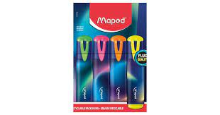 MARCA TEXTO MAPED NIGHTFALL FLUO C/4 740700
