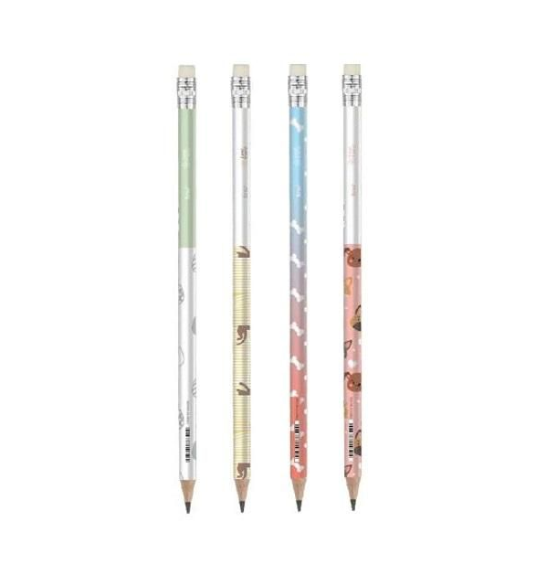 LAPIS BRW C/BORRACHA HB PASTEL SORTIDO LP7204