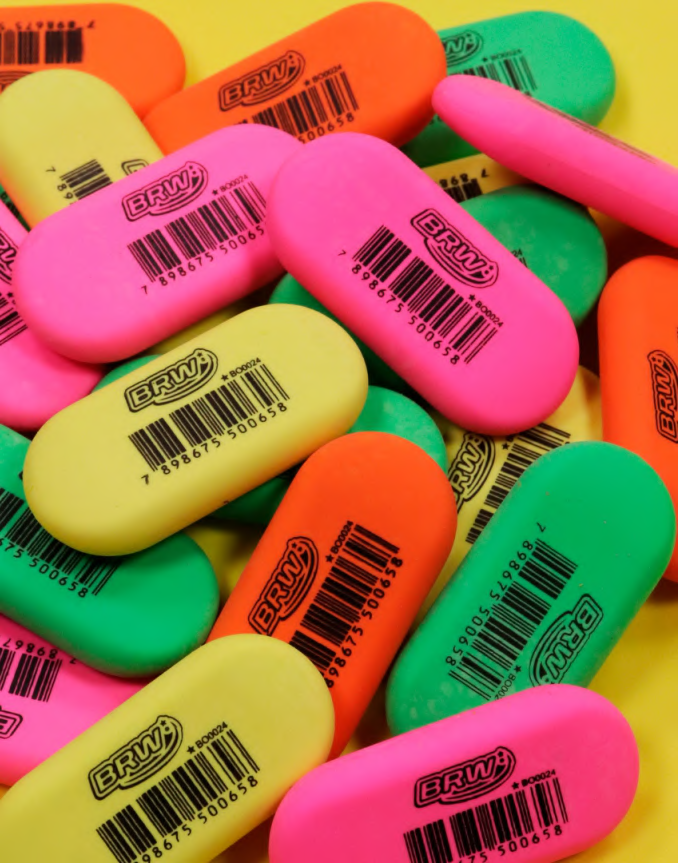 BORRACHA BRW OVAL NEON SORTIDA