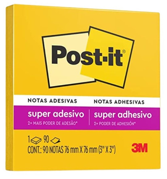 POST-IT 3M 76X76 AMARELO 90F 