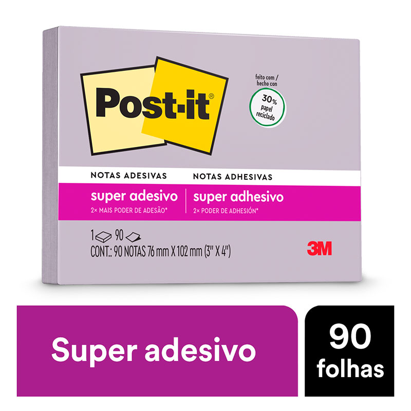 POST-IT 3M 76X102 LILAC 90F 