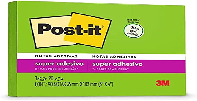 POST-IT 3M 76X102 657 VD  LIMEADE 90F