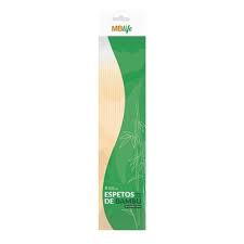 ESPETO DE BAMBU MB LIFE 30CM C/50