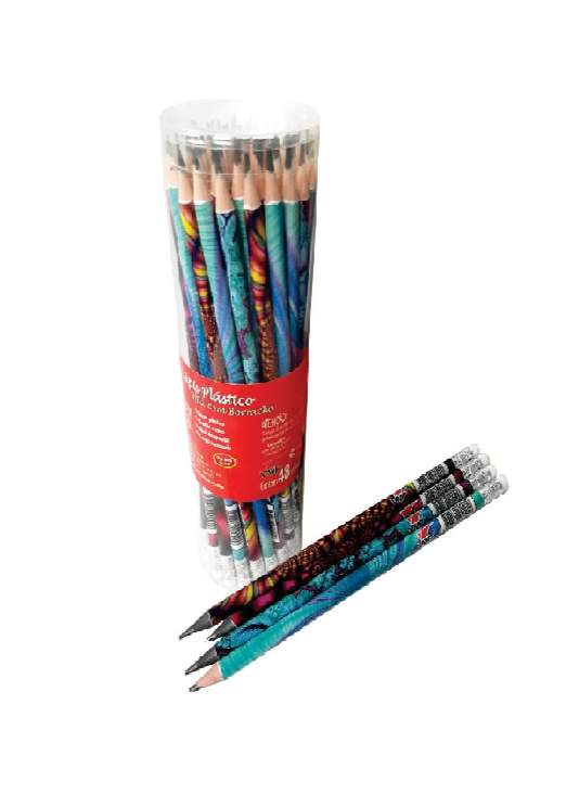 LAPIS VMP PRETO C/BORRAC FANTASIA C/12 