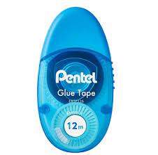 COLA PENTEL FITA GLUE TAPE 6MMX12M AZUL