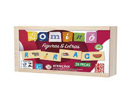 DOMINO COLUNA FIGURAS E LETRAS 28P