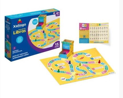 JOGO XALINGO TABULEIRO LIBRAS