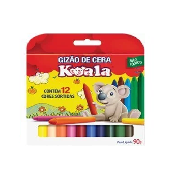 GIZAO DE CERA KOALA 06 CORES 2732