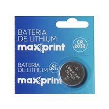 BATERIA MAXPRINT BOTAO LITHIUM BLISTER CR2032