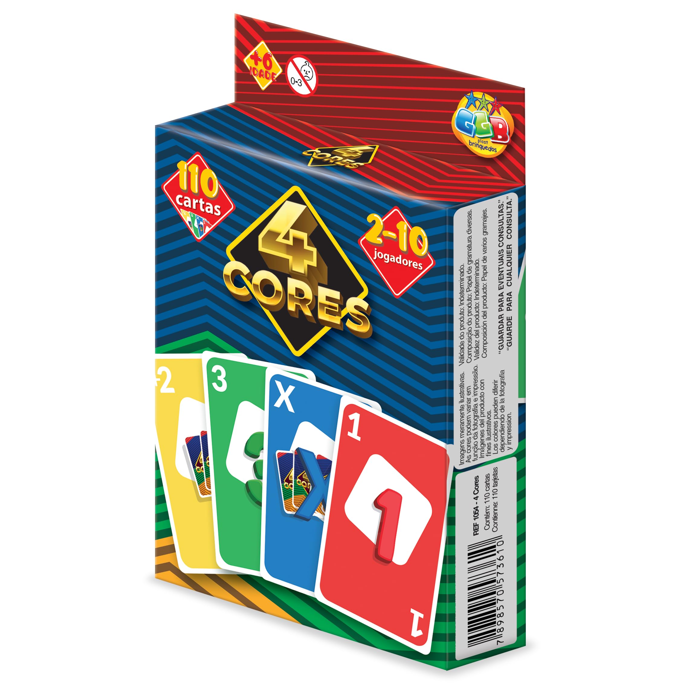 JOGO DE CARTAS GGB 4CORES 1054