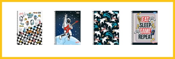 CAD TILIBRA 1 MATERIA 80 FOLHAS CAPA DURA SPICE MASCULINO SORTIDO