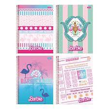 CADERNO FORONI 1.1 80 FOLHAS CAPA DURA BARBIE TEEN