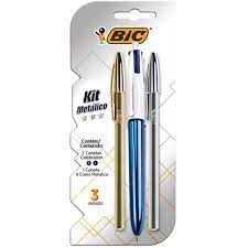 CANETA BIC KIT MET¿LICO C/3 CELEBRATION