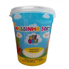 MASSA DE MODELAR UTI GUTI 500G SOFT AZUL CLARO