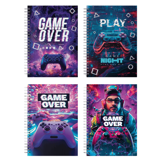 CADERNOS JANDAIA 10.1 160F CD MASCULINO 02 75467 - CAPAS SORTIDAS