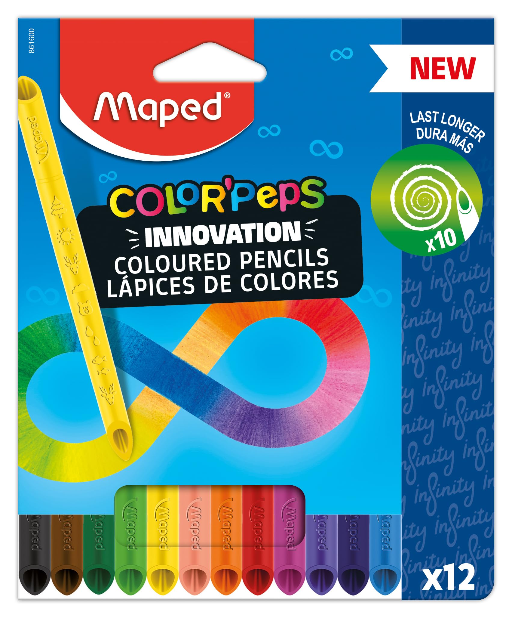 LAPIS DE COR MAPED COLORPEPS INFINITY 12 CORES ESTOJO