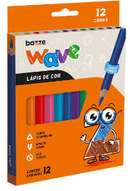 LAPIS DE COR BAZZE WAVE RECICLADO C/12 