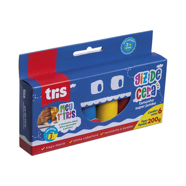 GIZ DE CERA TRIS SUPER JUMBO C/6