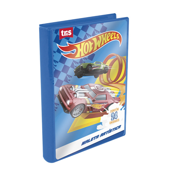 MALETA DE PINTURA TRIS HOT WHEELS 24 PECAS