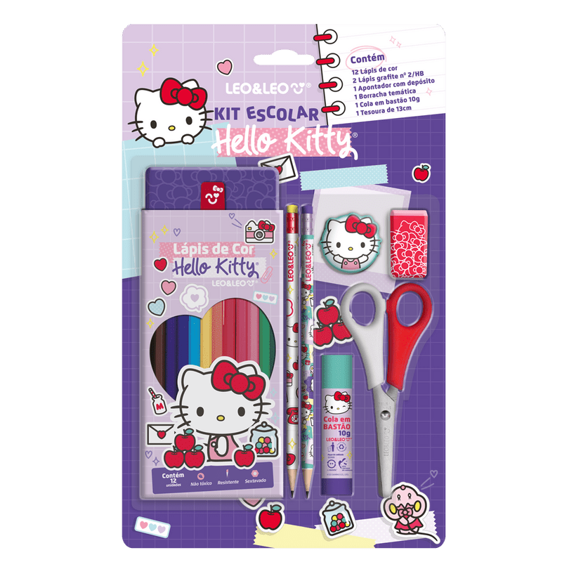 KIT LEO&LEO ESCOLAR HELLO KITTY