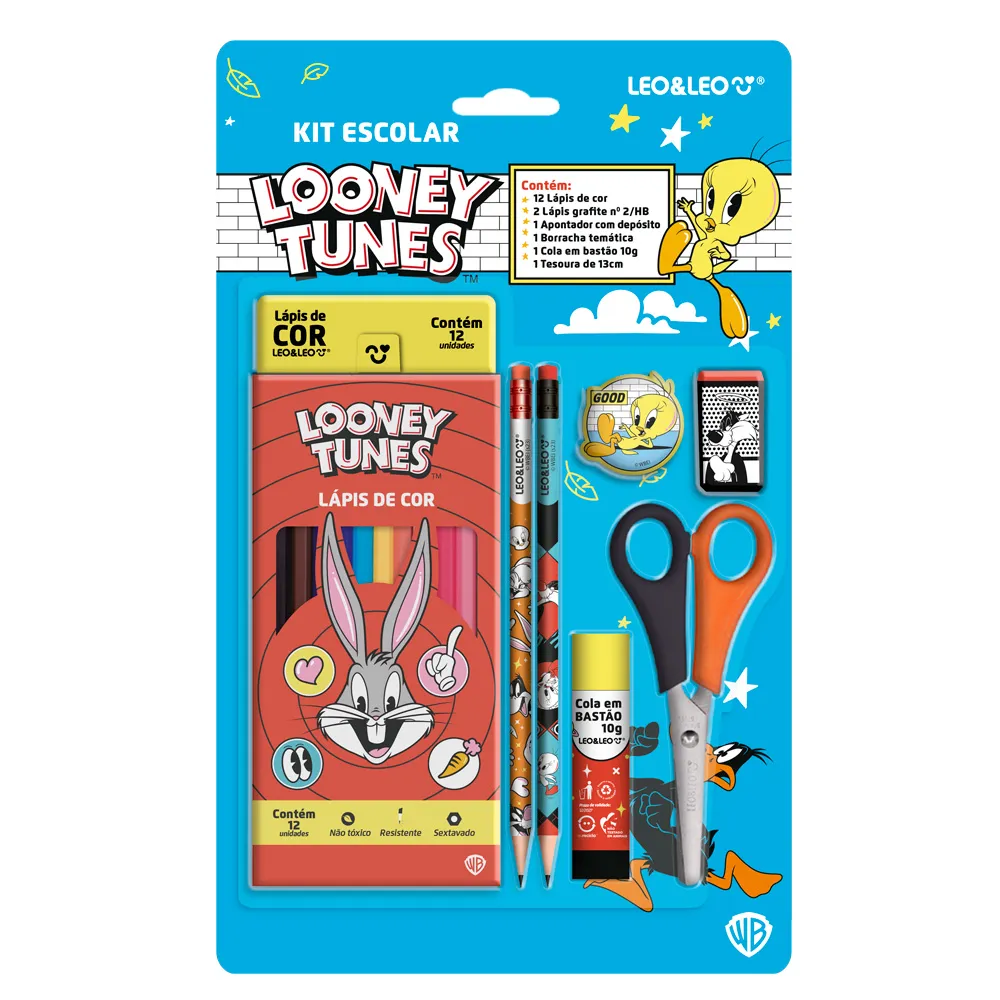 KIT LEO&LEO ESCOLAR LOONEY TUNES