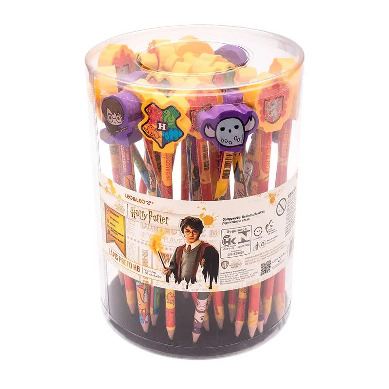 LAPIS LEO&LEO HB HARRY POTTER C/BORRACHA SORTIDO