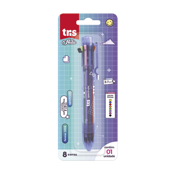CANETA TRIS HOLIC SPECTRUM 8CORES