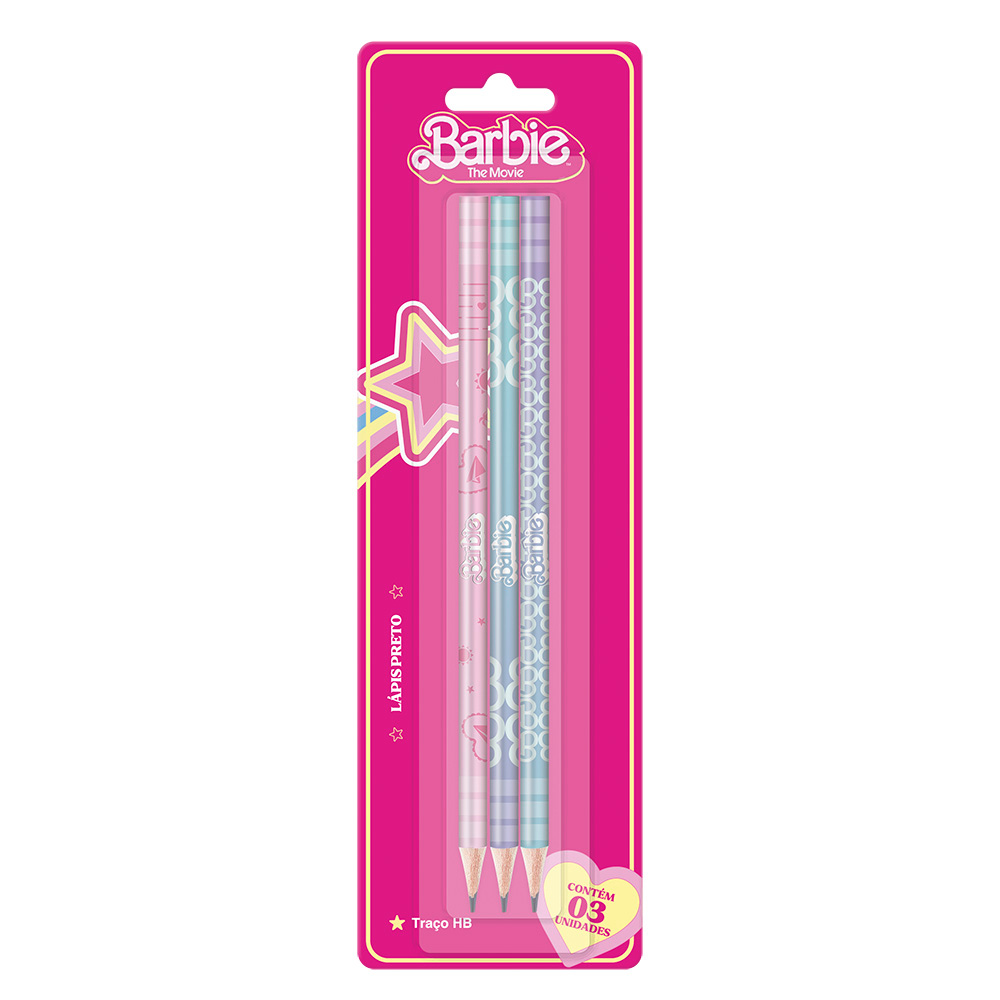 LAPIS TRIS BARBIE FILME C/3 902252
