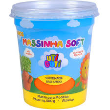 MASSA DE MODELAR UTI GUTI 500G SOFT LARANJA
