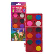 AQUARELA GOLLER ESTOJO C/12 G-1155