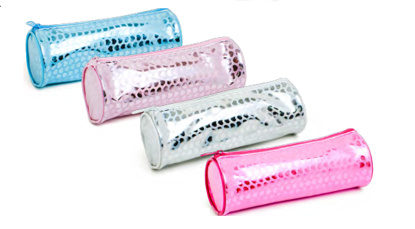 ESTOJO KIT REDONDO FEMININO JUVENIL LOVE METALIZADO SORTIDOS