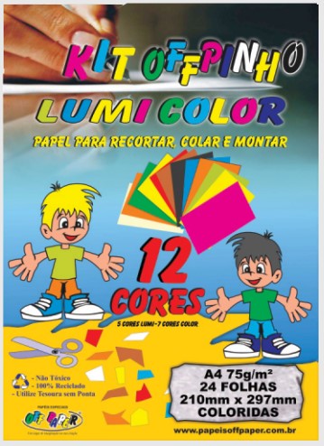 KIT OFFPINHO LUMICOLOR A4 75G C/24F