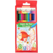 LAPIS DE COR WIN PAPER C/12 CORES ECOLOGICO