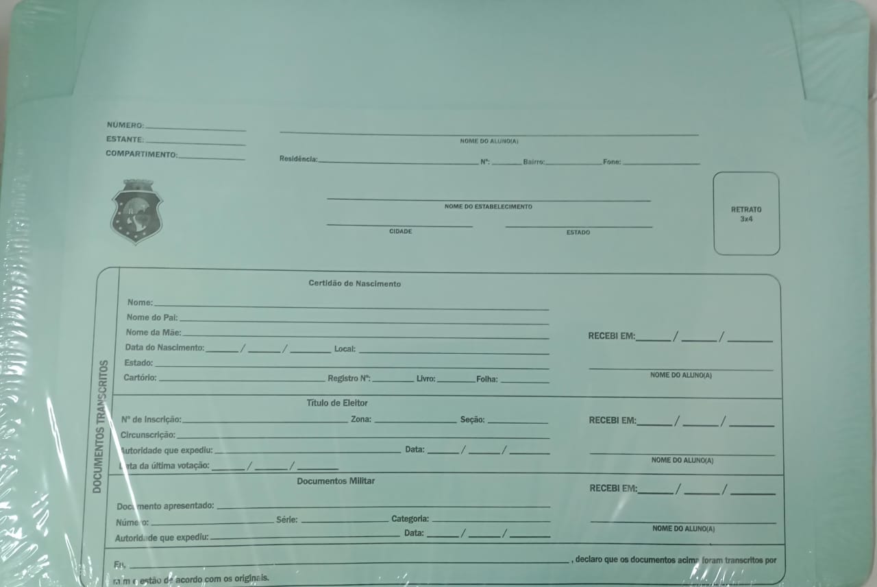 PASTA PARA MATRICULA FILIPERSON VERDE