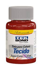TINTA TEK BOND TECIDO 37ML VERMELHO AMOR