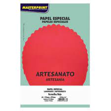PAPEL MASTERPRINT LAMINADO 250G 10F VERMELHO