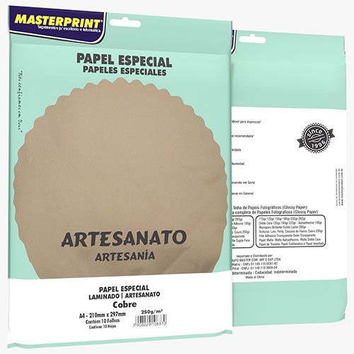 PAPEL MASTERPRINT LAMINADO 250G 10F COBR