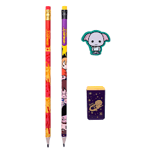 KIT LAPIS, BORRACHA E APONTADOR HB LEO&LEO HARRY POTTER  BLISTER