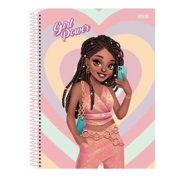 CADERNO SAO DOMIN UNIV 1.1 80F CD GIRL POWER