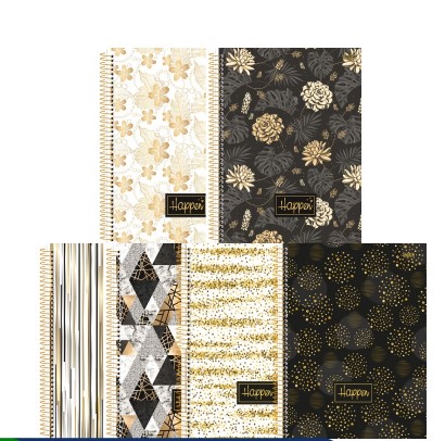 CADERNO SAO DOMIN 10.1 160F HARPPEN - TAMANHO M¿DIO (CAPAS SORTIDAS)