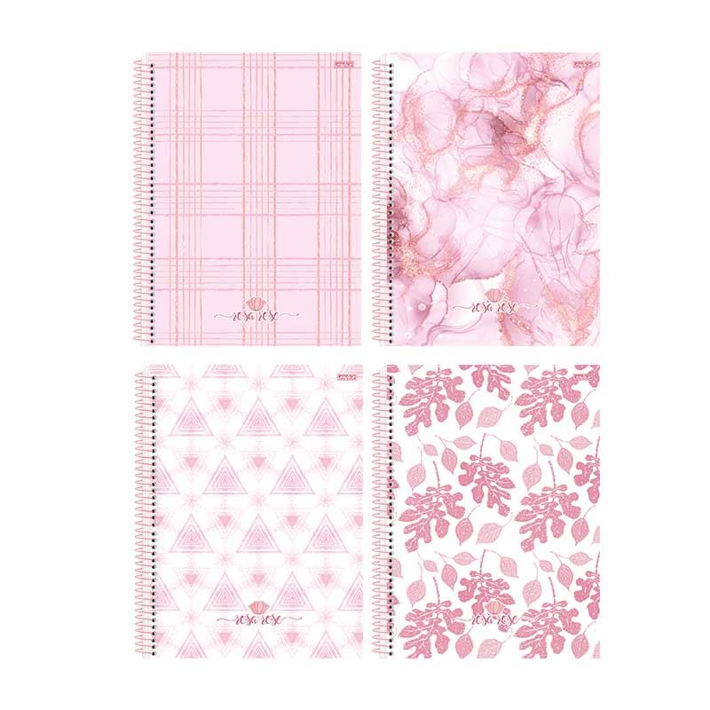 CADERNO SAO DOMIN 15.1 240F ROSA ROSE (CAPAS SORTIDAS)