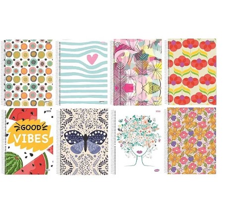 CADERNO SAO DOMIN 15.1 300F KBOM FEMININO - SORTIDO