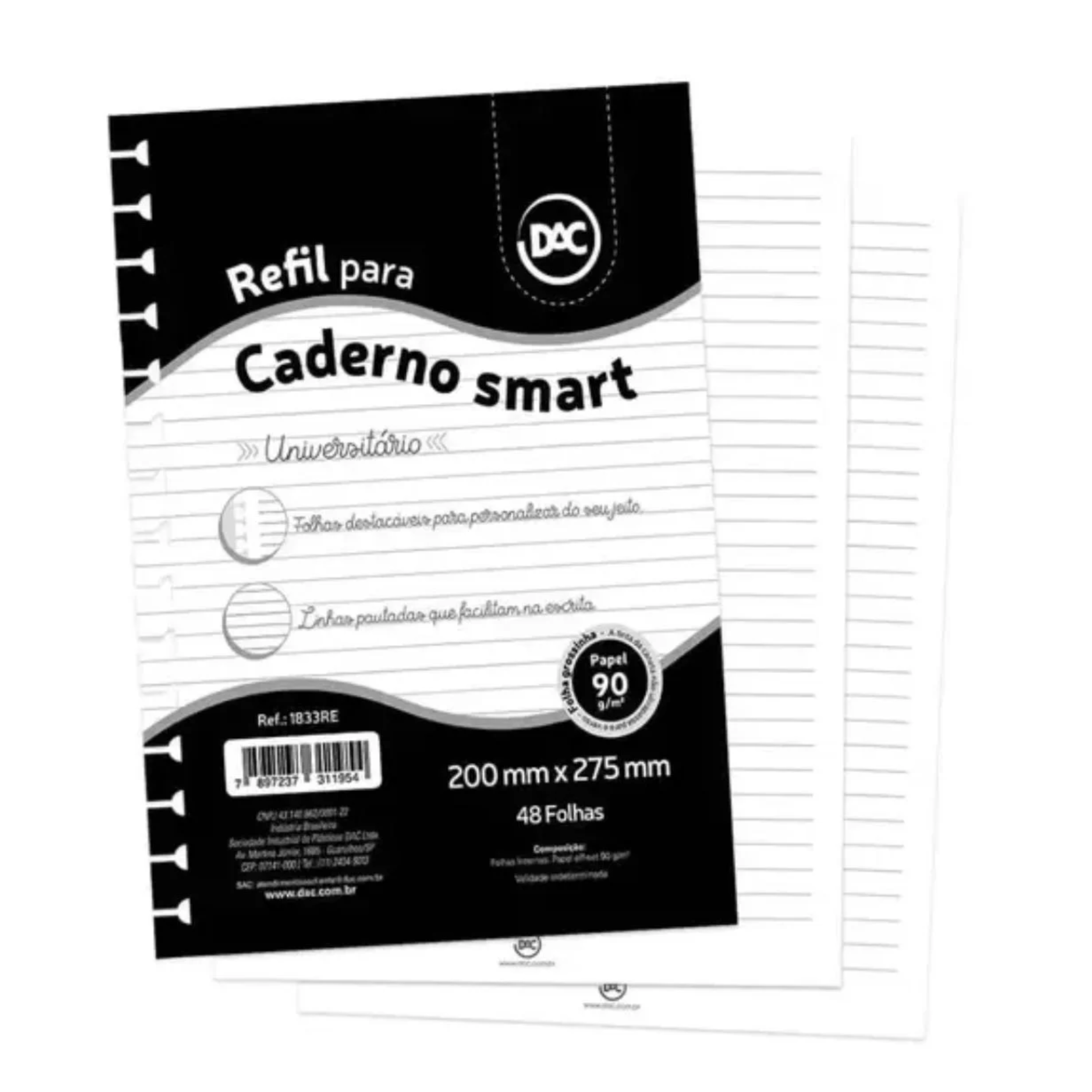 REFIL DAC 48F PARA CADERNO SMART UNIVERSIT?RIO BRANCO 1833
