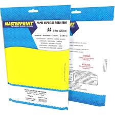 PAPEL MASTER OPALI 180G A4 C/20F AM NEON
