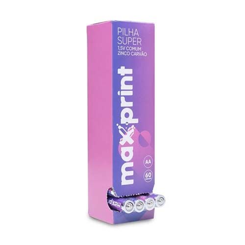 PILHA MAXPRINT AA 1,5V TORRE