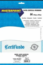PAPEL FOTO A4 180G MASTERPRINT  DUPLA FACE COM 20FLS