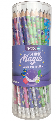 LAPIS ONDA HB COM BORRACHA SHINE MAGIC 1215116