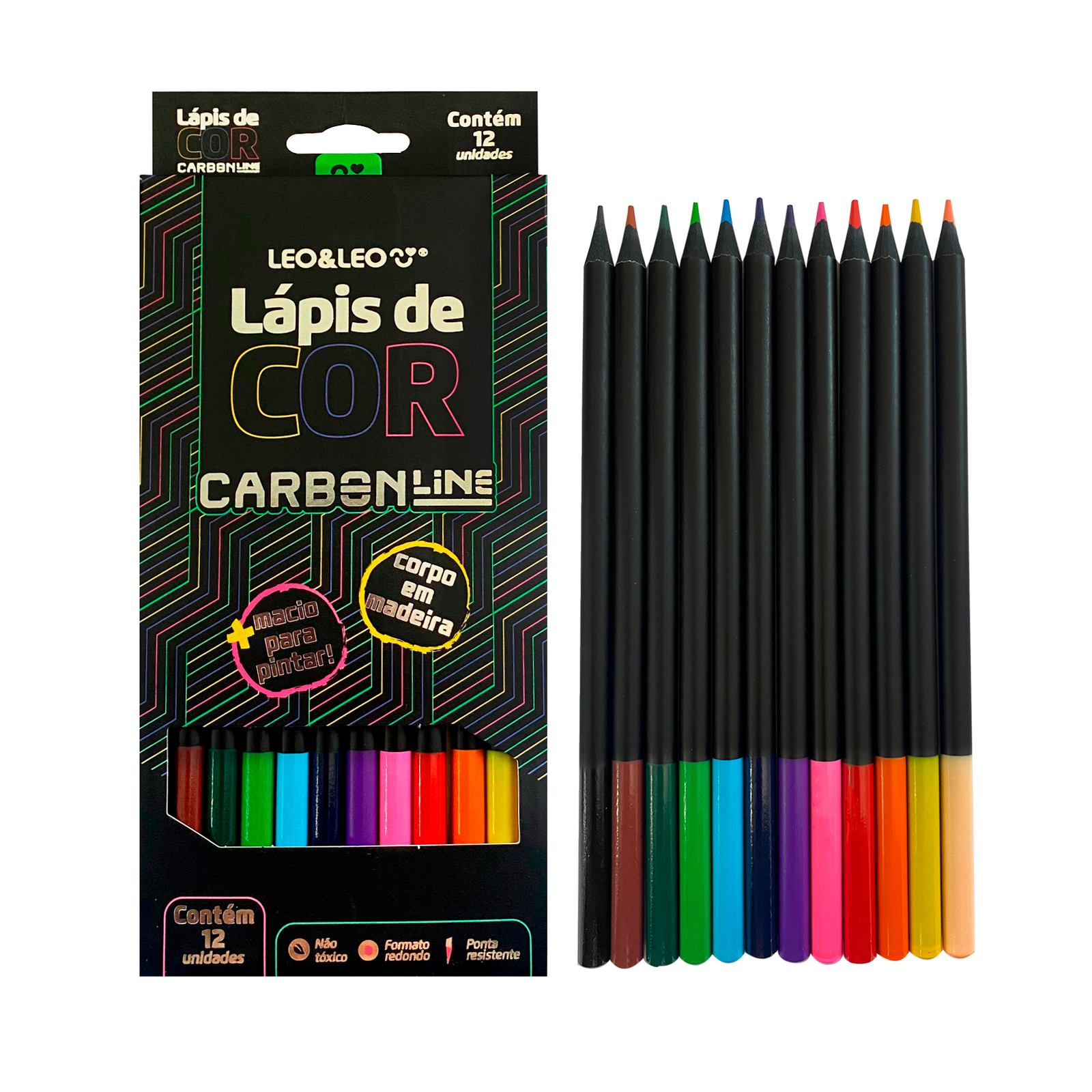 LAPIS DE COR LEO&LEO CARBON C/12 4430